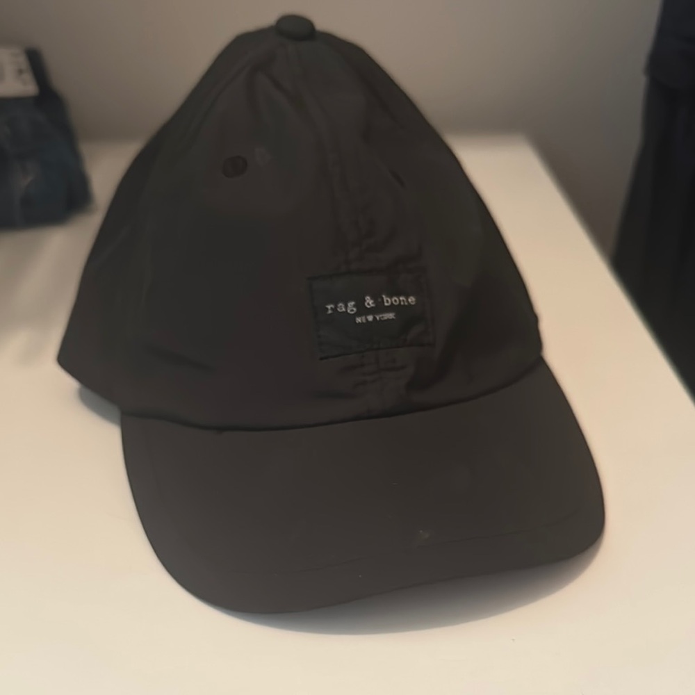 Rag & Bone Black Baseball Hat Classic Design